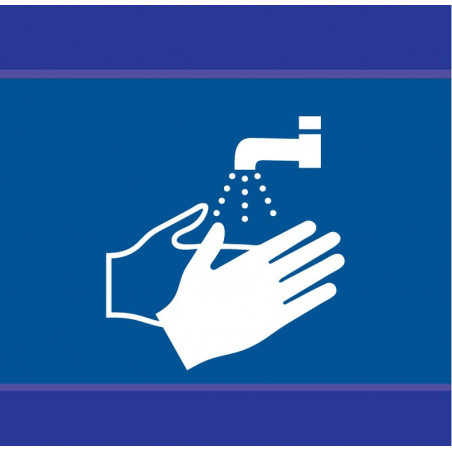 LAVAGE DES MAINS OBLIGATOIRE D-SIGN 100x100mm