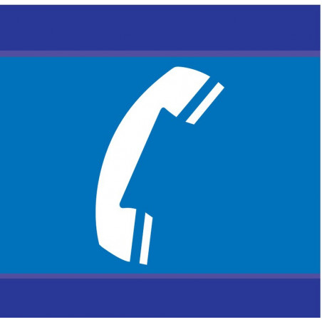 TELEPHONE D-SIGN 100x100mm