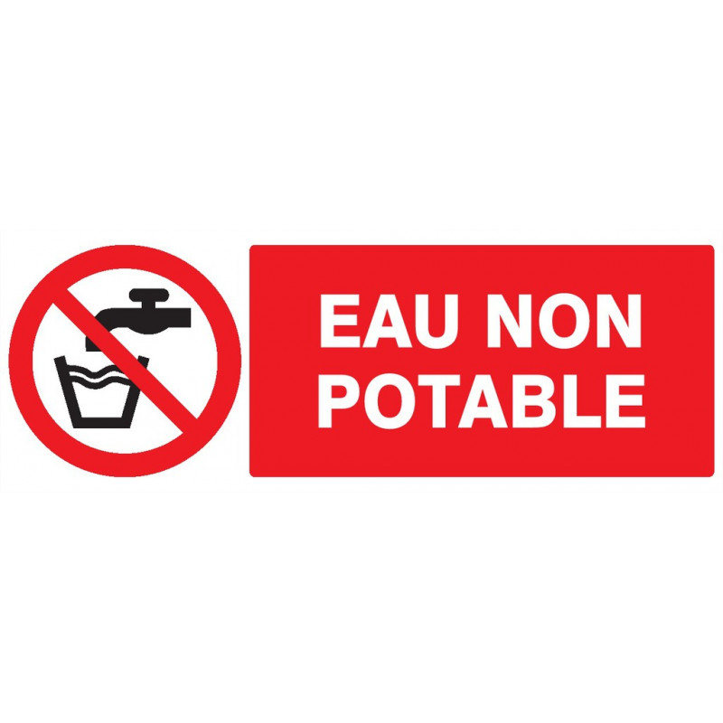 EAU NON POTABLE 200x52mm