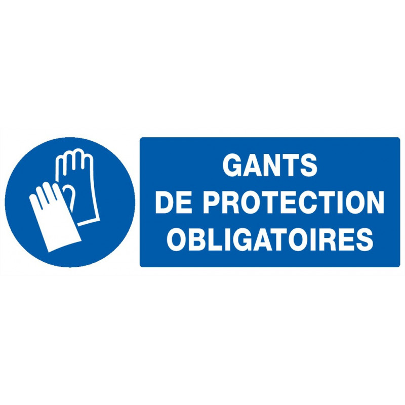 GANTS DE PROTECTION OBLIGATOIRES 200x52mm