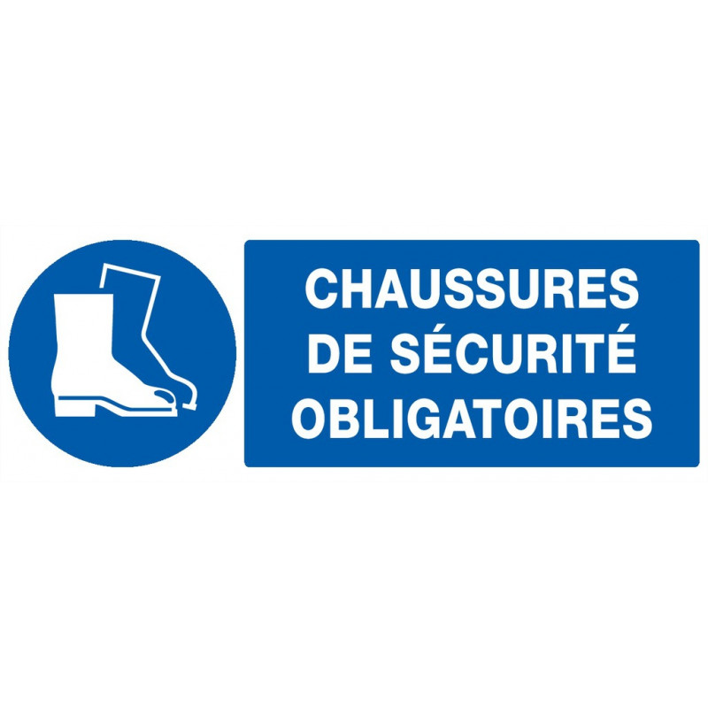 CHAUSSURES DE SECURITE OBLIGATOIRES 200x52mm