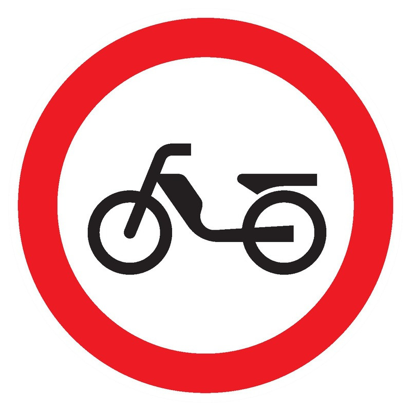 INTERDIT AUX CYCLOMOTEURS D.80mm