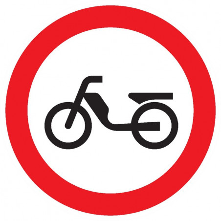 INTERDIT AUX CYCLOMOTEURS D.80mm