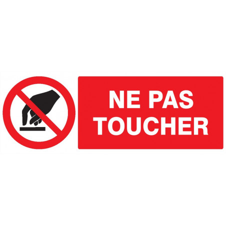 NE PAS TOUCHER 330x75mm