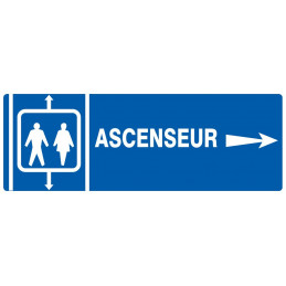 ASCENSEUR FLECHE A DROITE 330x75mm