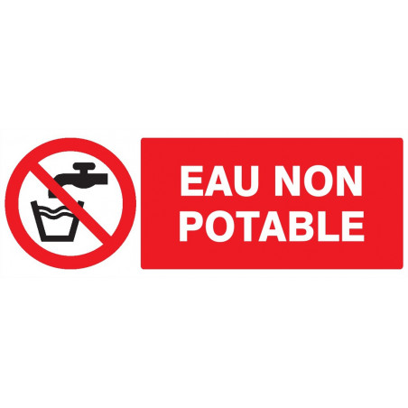 EAU NON POTABLE 330x120mm