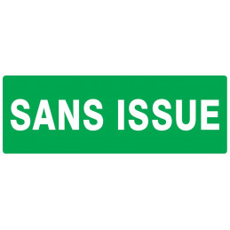 SANS ISSUE (SECOURS) 330x120mm