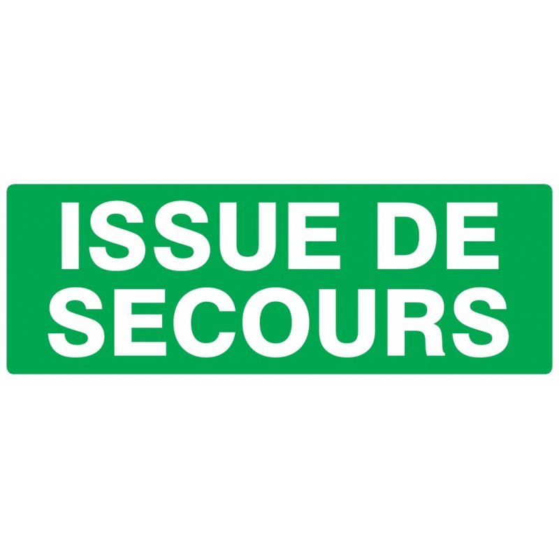 ISSUE DE SECOURS 330x120mm