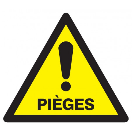 DANGER PIEGES 300x300x300mm