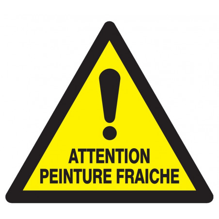 ATTENTION PEINTURE FRAICHE 100x100x100mm