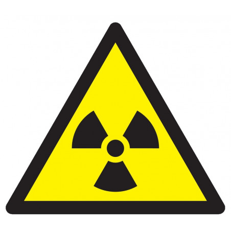 DANGER MAT. RADIOACTIVES//RAD° IONISANTES 100X100X100mm