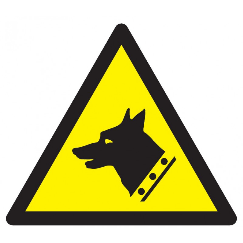 DANGER, CHIEN DE GARDE 100x100x100mm