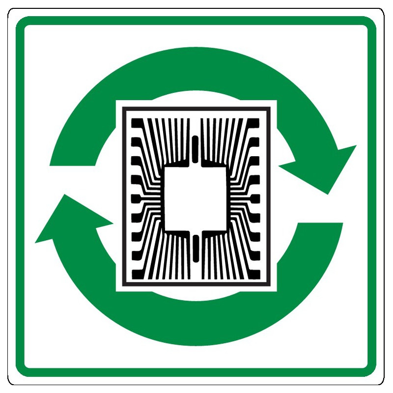 RECYCLAGE DES CIRCUITS & E ADHESIF 200x200mm