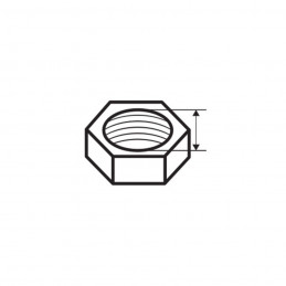 ECROU 6 PANS ACIER Z. 7X150 (100pc)