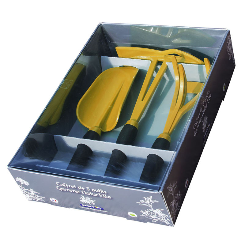 COFFRET 3 OUTILS GAMME NATUR'ELLE JAUNE MIEL